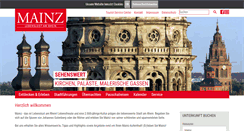 Desktop Screenshot of mainz-tourismus.com